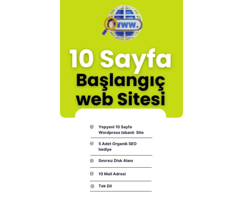 10 Sayfa Web Site Paketi 10 Sayfa Web Site Paketi